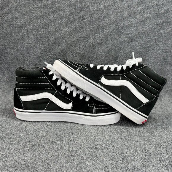 Vans Old Skool Sneakers Women's Size 8 Black Suede High Top Retro Athletic Shoes - Picture 7 of 11